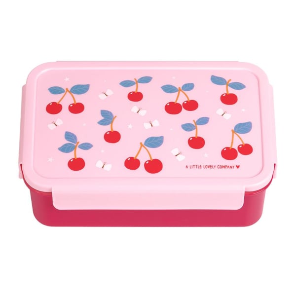 A Little Lovely Company Bento Lunch Box Cherries 1.2lt (22x14.5x7)