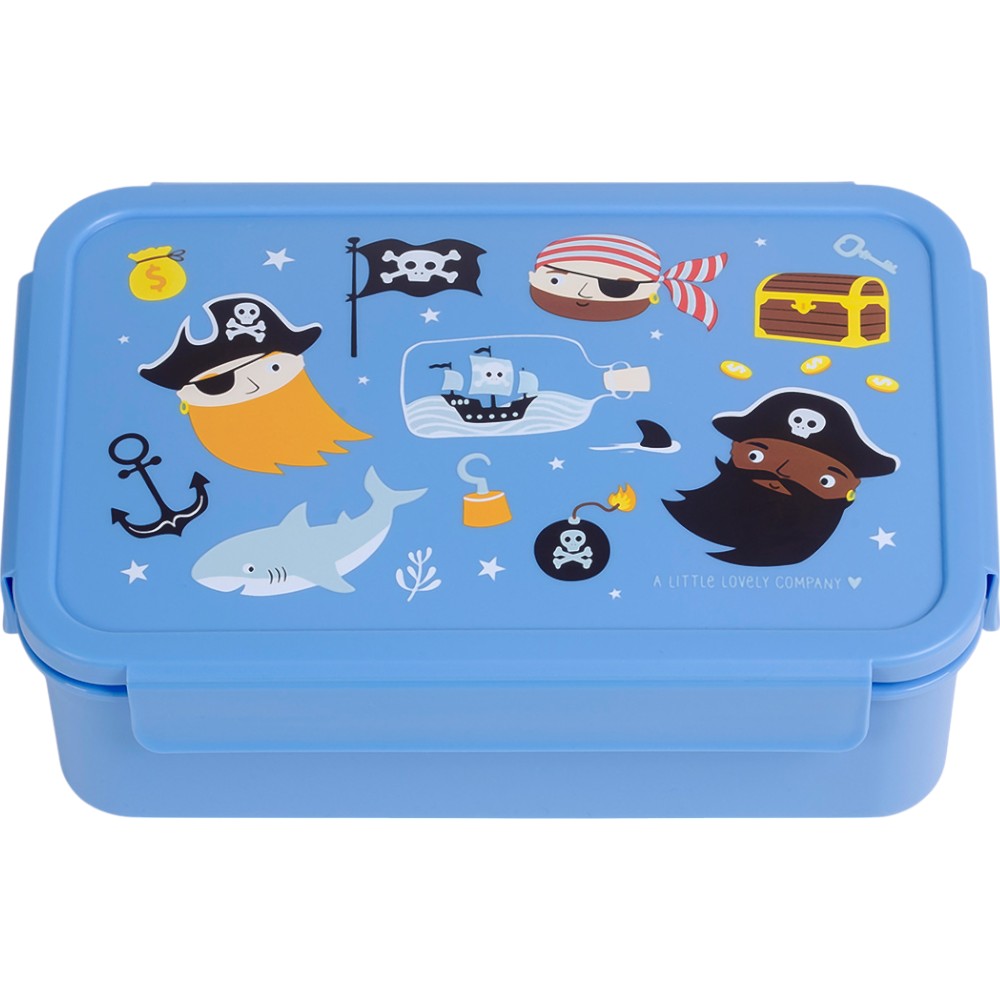 A Little Lovely Company Bento Lunch Box Pirates 1.2lt (22x14.5x7)