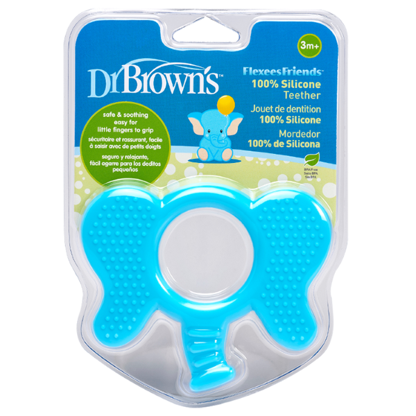 Dr. Brown’s Flexees Friends Κρίκος Οδοντοφυΐας Ελέφαντας 3m+