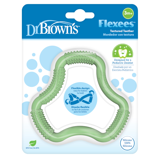 Dr. Brown’s Flexees Friends Κρίκος Οδοντοφυΐας Πράσινο 3m+