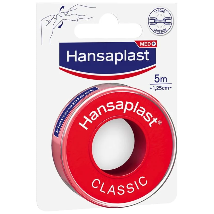 Hansaplast Αυτοκόλλητη Επιδεσμική Ταινία Classic 1,25cm x 5m 