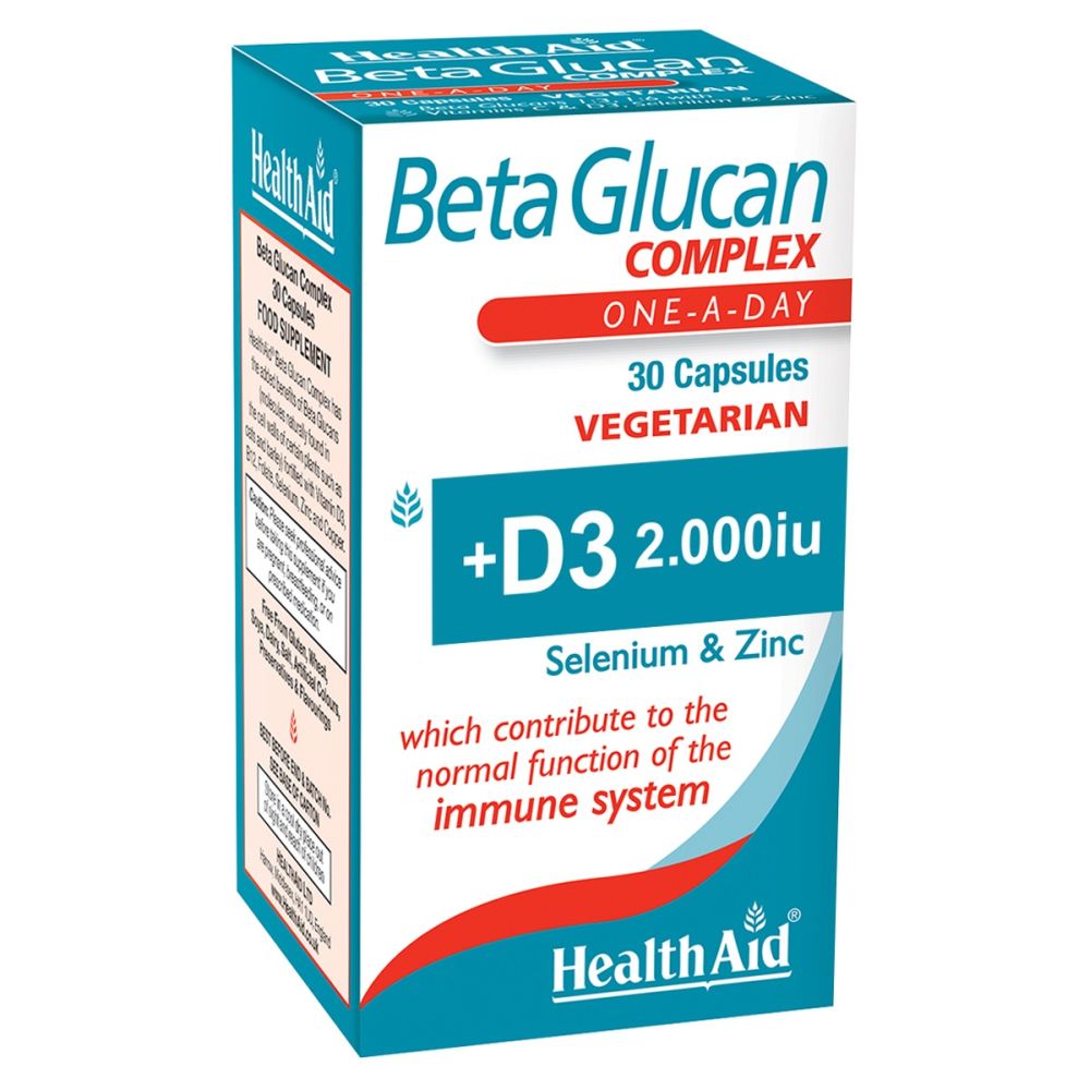 Health Aid Beta Glucan Complex 30Φυτικές Κάψουλες
