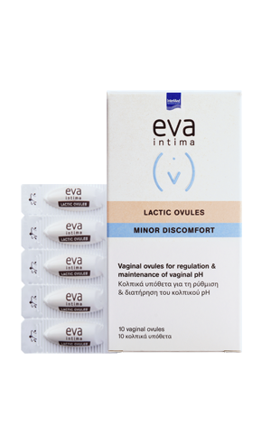 Intermed Eva Intima Lactic Ovules Minor Discomfort pH 3.8 10Υπόθετα