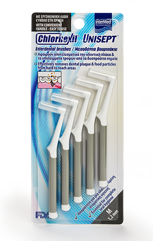 Intermed Chlorhexil Interdental Brushes M 1,2mm 5Τεμάχια