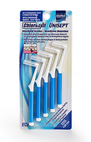 Intermed Chlorhexil Interdental Brushes SSSS 0,6mm 5Τεμάχια