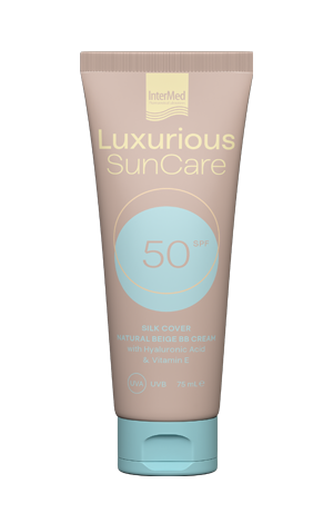 Intermed Luxurious SunCare Silk Cover Natural Beige With Hyaluronic Acid SPF50 75ml
