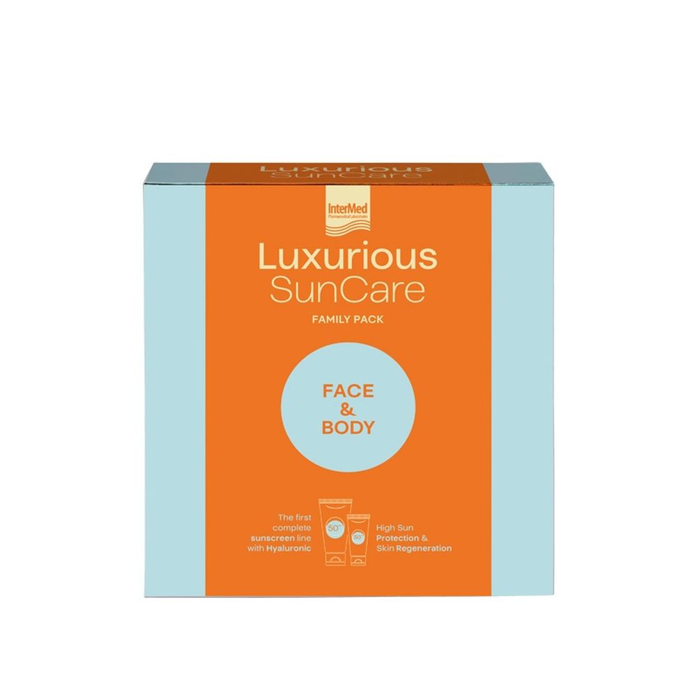 Intermed Luxurious Sun Care Family Pack Face Cream SPF50 75ml & Body Cream SPF50 200ml