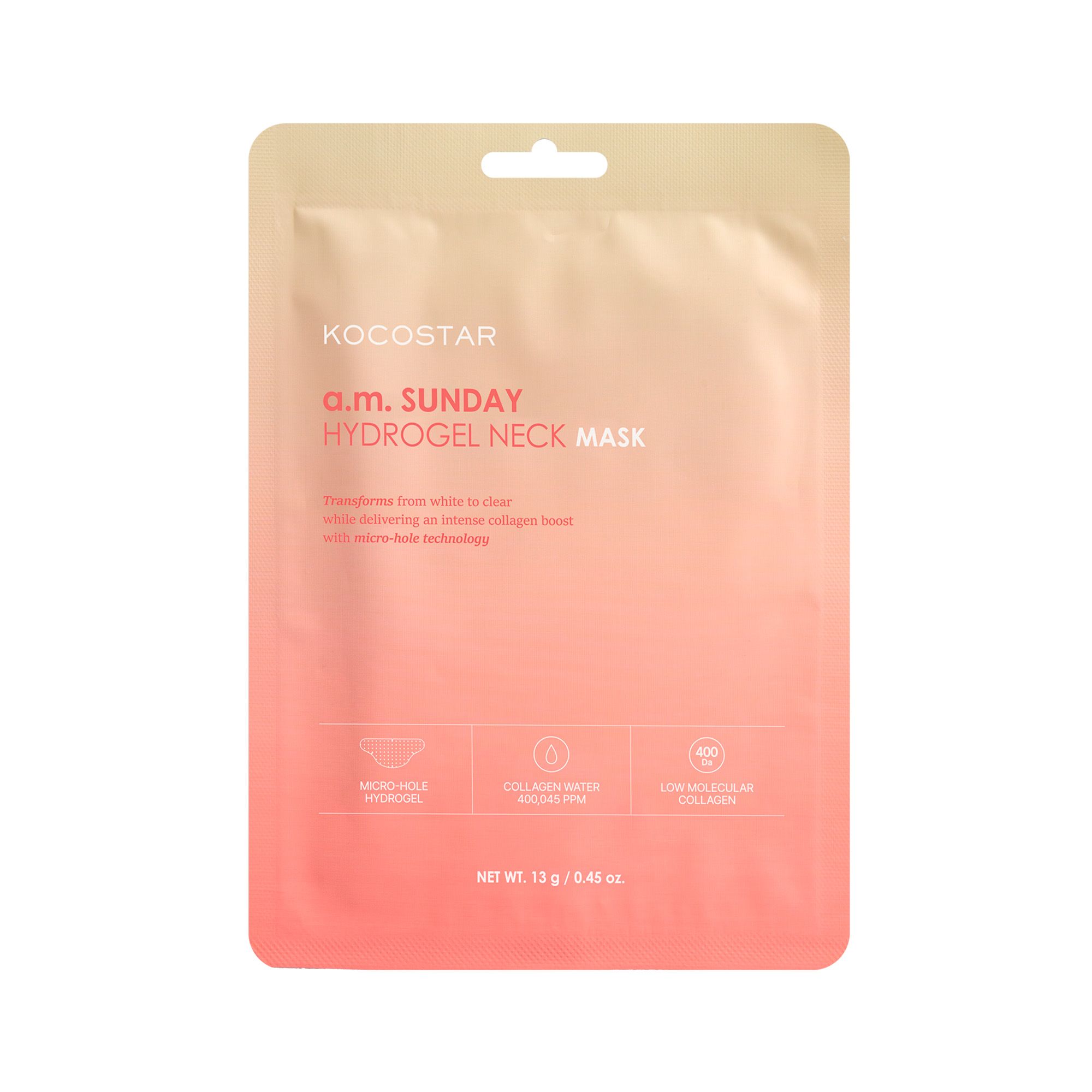 Kocostar A.M. Sunday Hydrogel Neck Mask 13g