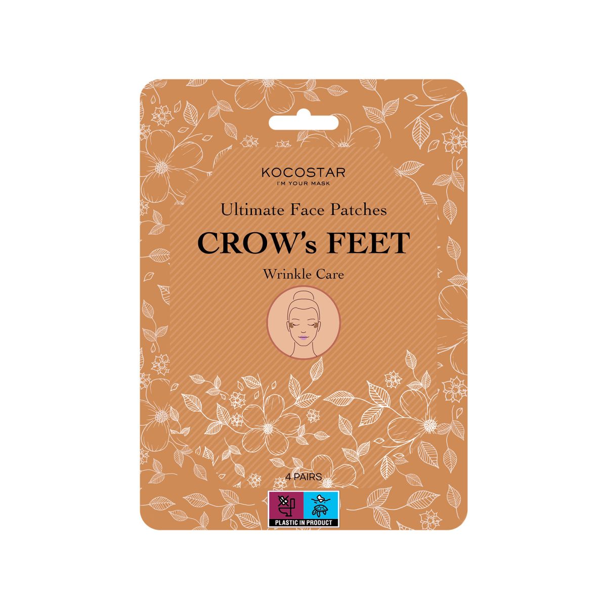 Kocostar Ultimate Face Patches Wrinkle Care Crow’s Feet 4Ζευγάρια