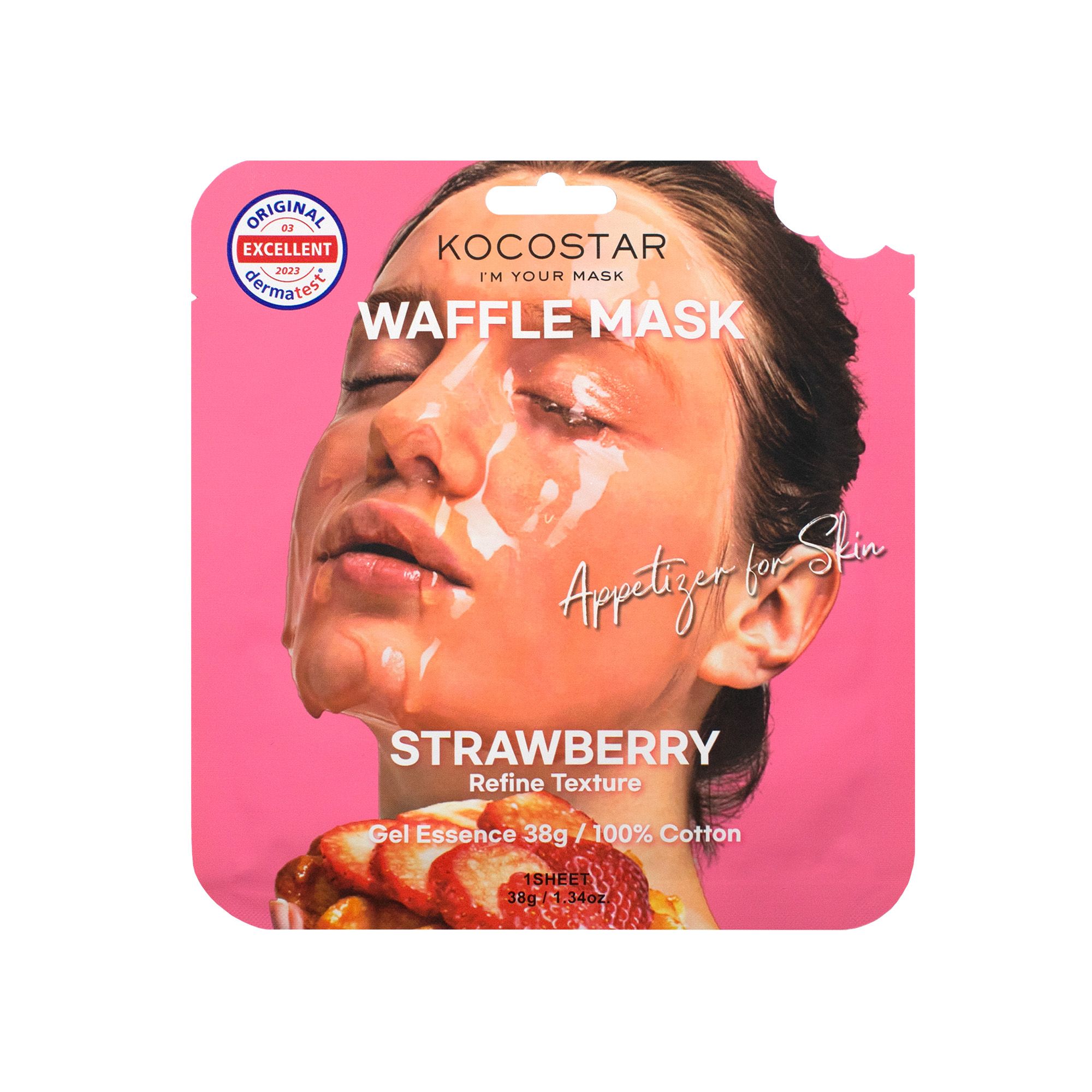 Kocostar Waffle Strawberry Face Mask 38g