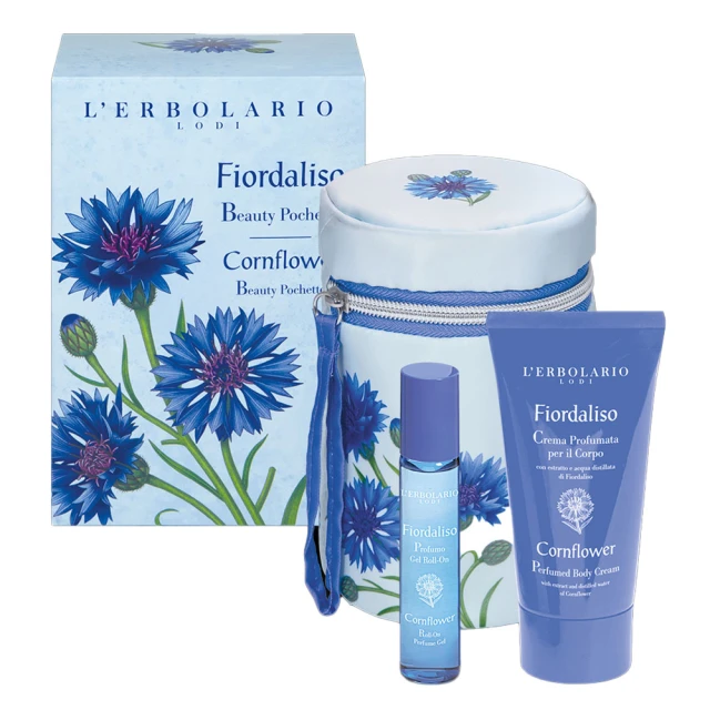 L’Erbolario Fiordaliso Beauty Pochetee Με Άρωμα Roll-On 15ml & Κρέμα Σώματος 75ml