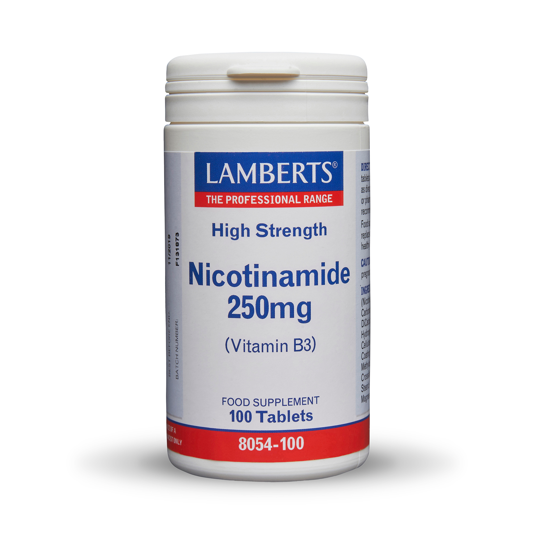 Lamberts Nicotimanide 250mg (B3) 100Ταμπλέτες
