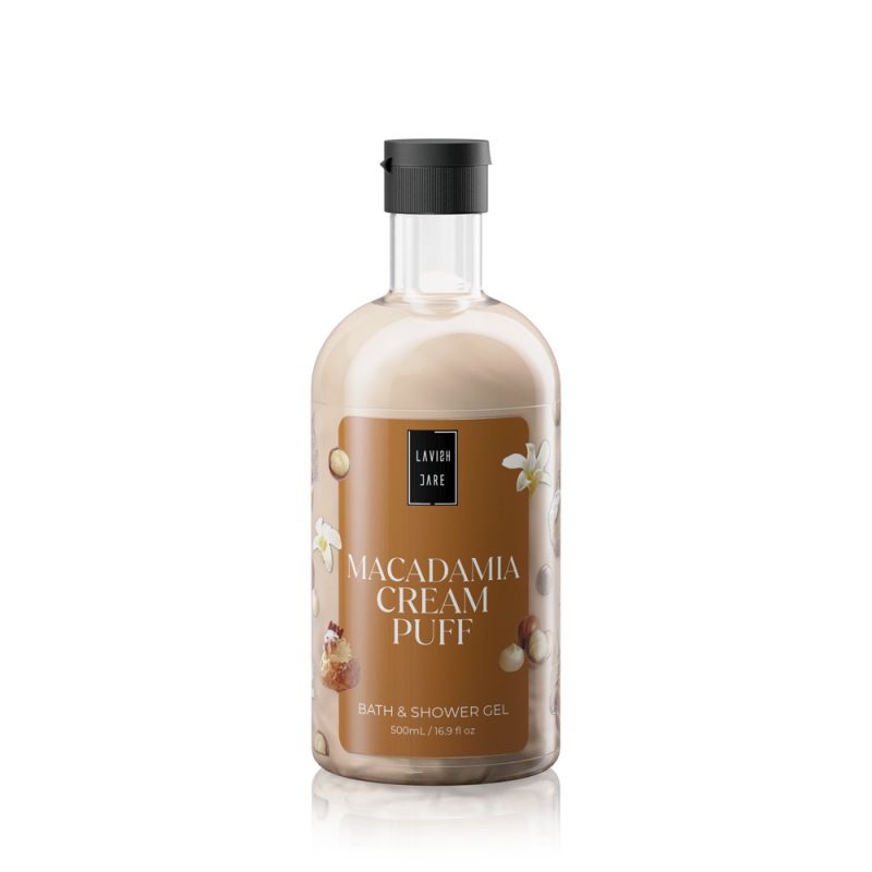 Lavish Care Bath & Shower Gel Macadamia Cream Puff 500ml