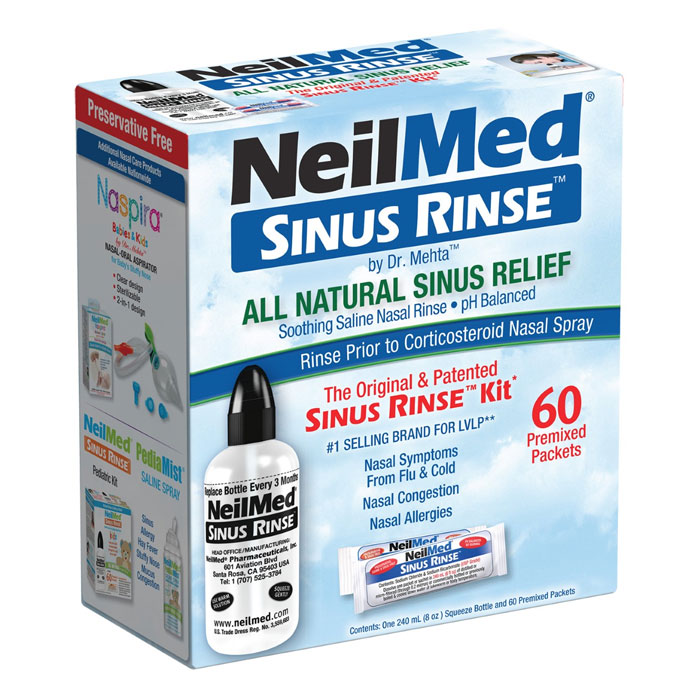 NeilMed Sinus Rinse Starter Kit 1 Συσκευή + 60Φακελίσκοι NeilMed Sinus Rinse Starter Kit 1 Συσκευή + 60Φακελίσκοι