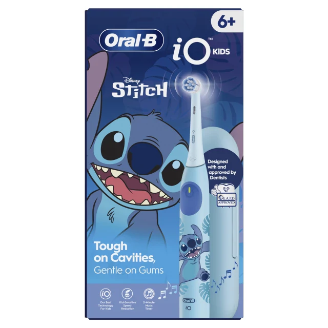 Oral-B iO Kids Disney Stitch Επαναφορτιζόμενη Ηλεκτρική Οδοντόβουρτσα από 6+ Ετών