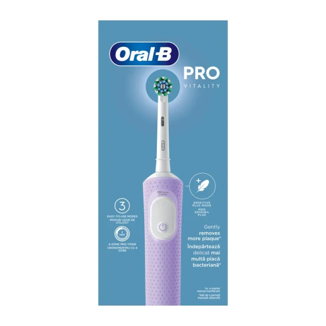 Oral B Vitality Pro Lilac Ηλεκτρική Οδοντόβουρτσα Λιλά