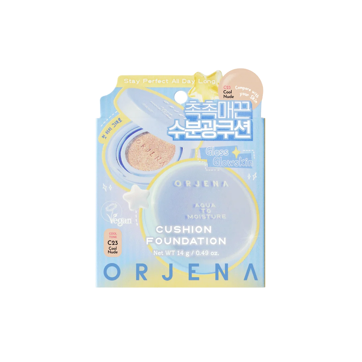 Orjena Aqua To Moisture Cushion C23 Cool Nude 14g