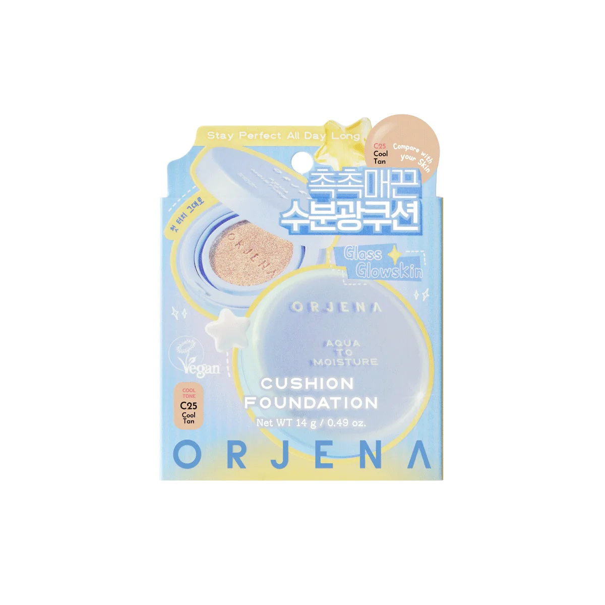 Orjena Aqua To Moisture Cushion C25 Cool Tan 14g
