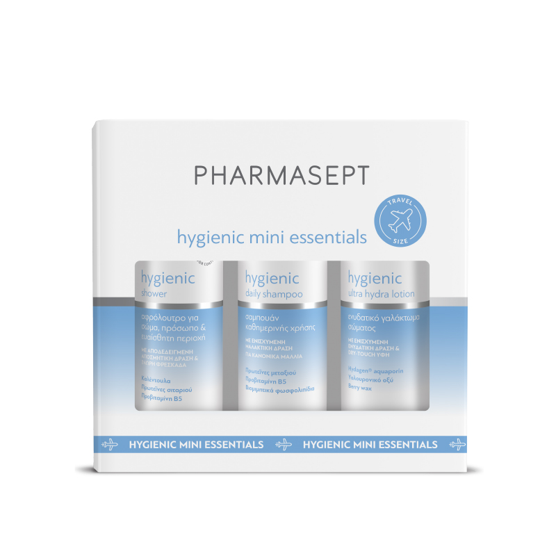 Pharmasept Promo Hygienic Mini Essentials Hygienic Daily Shampoo 100ml & Hygienic Shower 100ml & Hygienic Ultra Hydra Lotion 80ml Pharmasept Promo Hygienic Mini Essentials Hygienic Daily Shampoo 100ml & Hygienic Shower 100ml & Hygienic Ultra Hydra Lotion 80ml