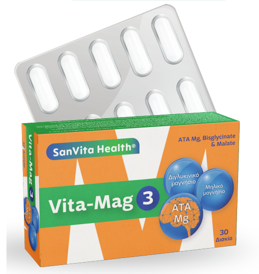 SanVita Health Vita-Mag 3 30Δισκία SanVita Health Vita-Mag 3 30Δισκία