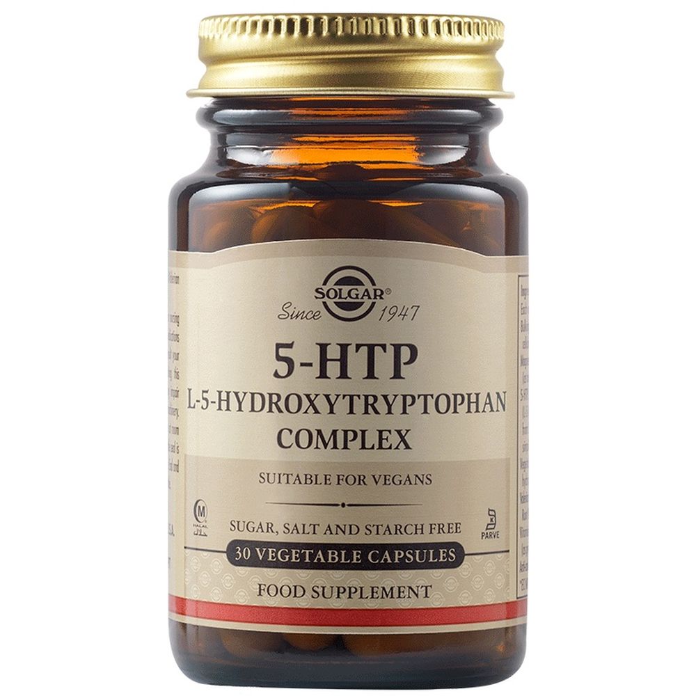 Solgar 5 HTP L-5-Hydroxytryptophan Complex 100mg  30Φυτικές Κάψουλες