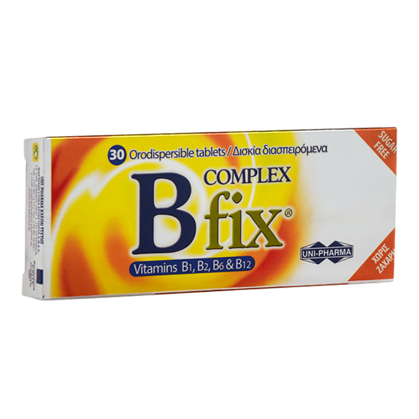Uni-Pharma B Complex Fix 30Δισκία Διασπειρόμενα