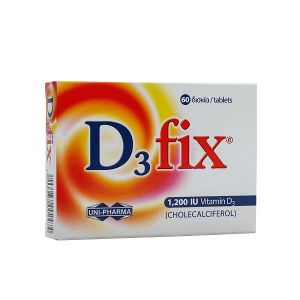 Uni-Pharma D3 Fix 1200IU 60Ταμπλέτες
