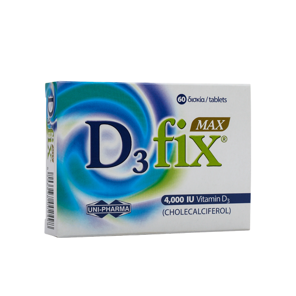 Uni-Pharma D3 Fix Max 4000IU 60Ταμπλέτες