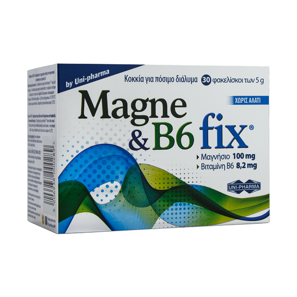 Uni-Pharma Magne & B6 Fix 30Φακελίσκοι