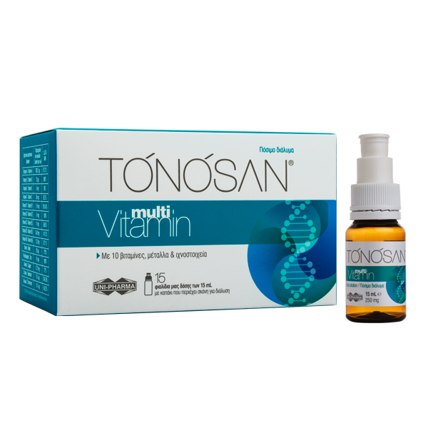 Uni-Pharma Tonosan Multivitamin 15Φιαλίδια x 15ml