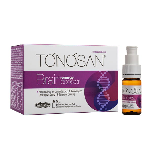 Uni-Pharma Tonosan Brain Energy Booster 15 Φιαλίδια x 7ml