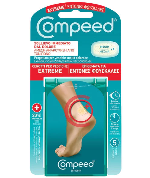 Compeed Extreme Επιθέματα για Φουσκάλες στη Φτέρνα από Αθλητικές Δραστηριότητες 5Τεμάχια