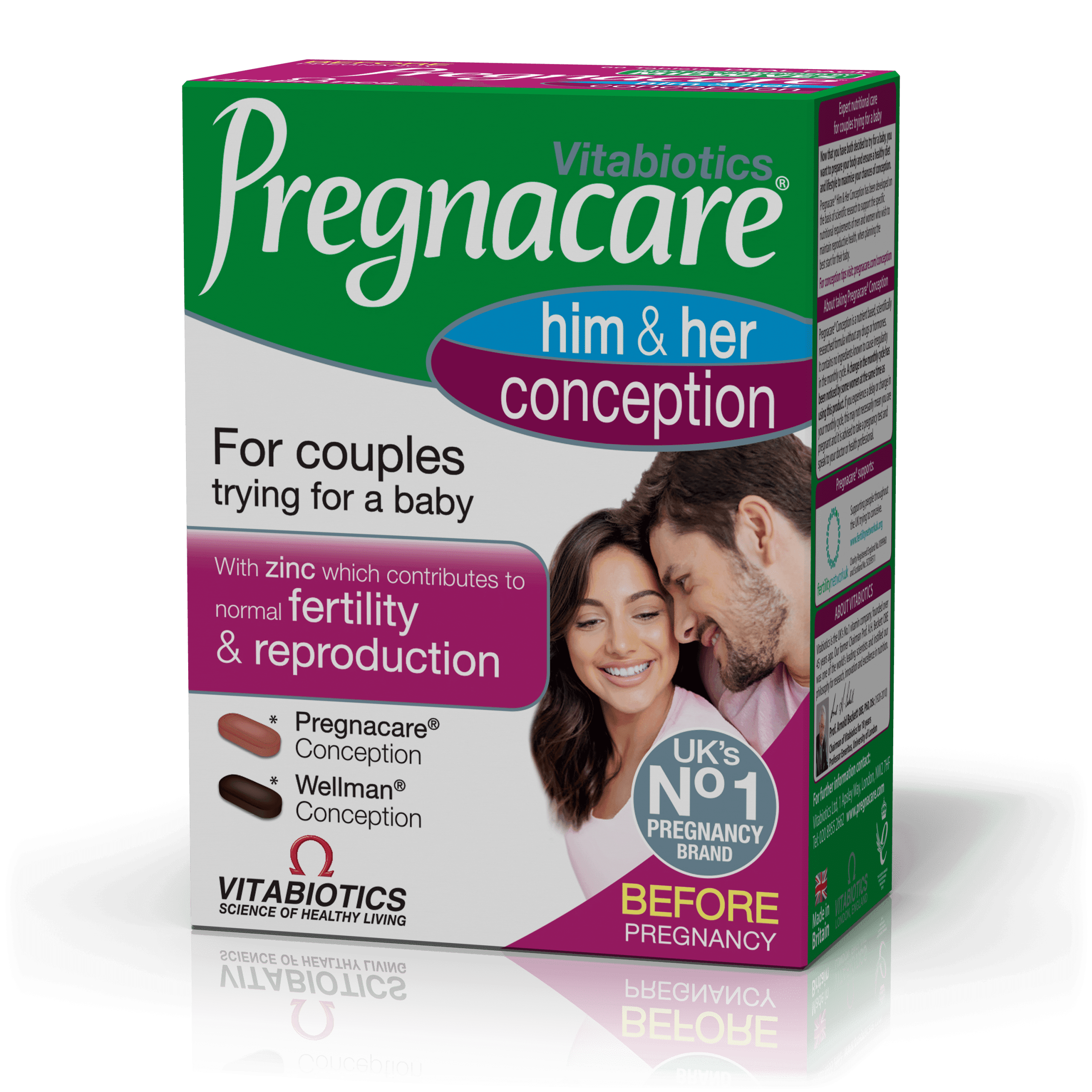 Vitabiotics Pregnacare Him & Her Conception 2x30Tαμπλέτες
