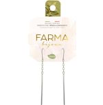 Farma Bijoux Υποαλλεργικά Σκουλαρίκια Ασημί Κρεμαστά 65mm