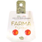 Farma Bijoux Υποαλλεργικά Σκουλαρίκια Κρύσταλλα Πορτοκαλί 8,3mm
