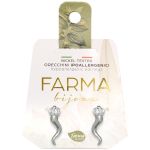 Farma Bijoux Υποαλλεργικά Σκουλαρίκια Κρύσταλλα Lucky Horn 12mm