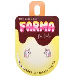 Farma Bijoux Παιδικά Υποαλλεργικά Σκουλαρίκια Μονόκεροι 8mm