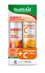 Health Aid Promo Energy Forte 20Αναβράζοντα Δισκία & Vitamin C 1000mg 20Αναβράζοντα Δισκία