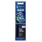 Oral B Pro Cross Action Black Ανταλλακτικές Κεφαλές Ηλεκτρικής Οδοντόβουρτσας Μαύρες 2Τεμάχια