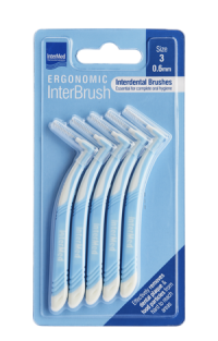 Φωτογραφία από Intermed Ergonomic InterBrush Μπλε 0.6mm 5Τεμάχια
