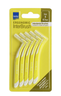 Φωτογραφία από Intermed Ergonomic InterBrush Κίτρινο 0.7mm 5Τεμάχια