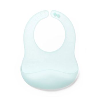 BabyOno Σαλιάρα Σιλικόνης 6m+ Turquoise