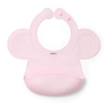 BabyOno Σαλιάρα Σιλικόνης 6m+ Pink