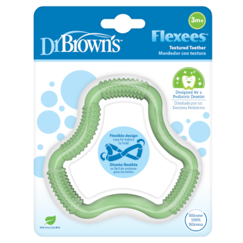 Dr. Brown’s Flexees Friends Κρίκος Οδοντοφυΐας Πράσινο 3m+