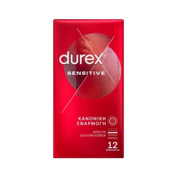 Durex Sensitive Κανονική Εφαρμογή 12Τεμάχια