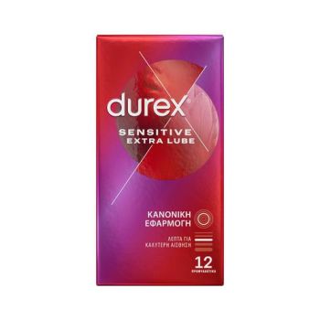 Durex Sensitive Extra Lube 12Τεμάχια