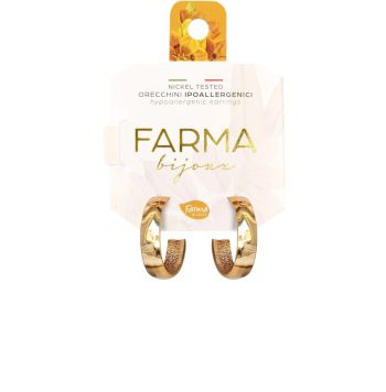 Farma Bijoux Υποαλλεργικά Σκουλαρίκια Επιχρυσωμένοι Κρίκοι 20mm