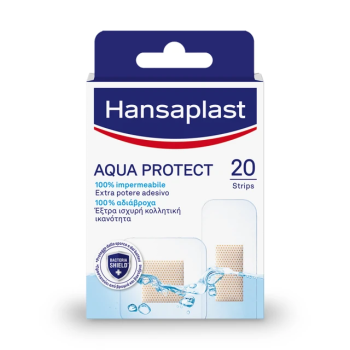 Hansaplast Aqua Protect 100% Αδιάβροχα Αυτοκόλλητα Επιθέματα 20Τεμάχια