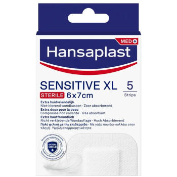 Hansaplast Sensitive XL 6x7cm 5Τεμάχια
