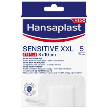 Hansaplast Sensitive XXL 8x10cm 5Τεμάχια